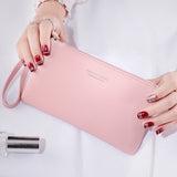 Women Wallet Long Fashion Zipper Clutch Hand Bag 2019 New Mobile Phone Bag Card Holder Coin Purse Thin Wallet