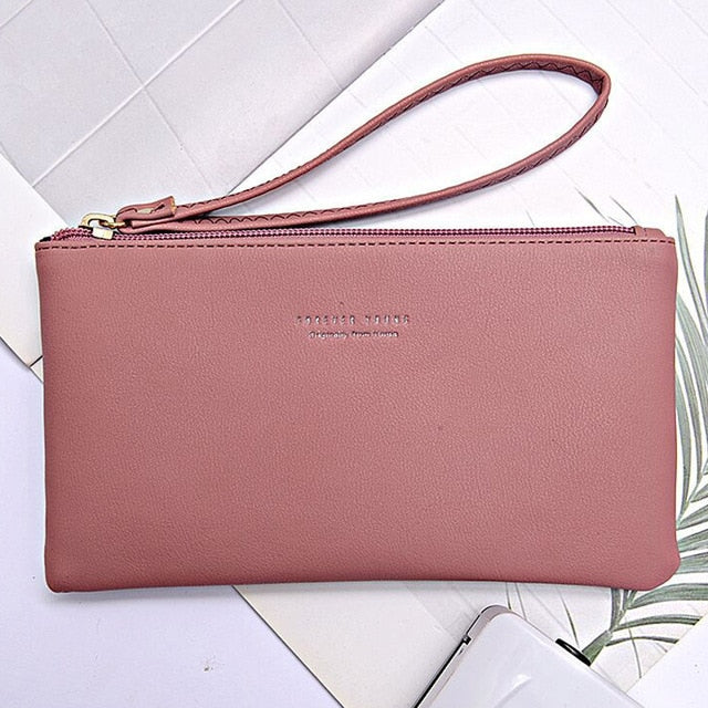 Women Wallet Long Fashion Zipper Clutch Hand Bag 2019 New Mobile Phone Bag Card Holder Coin Purse Thin Wallet