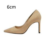 Women Pumps High Heels Shoes Pointed Toe Brand Woman Wedding Shoes Spring Summer Thin Heels Office Lady Dress Shoes Plus Size