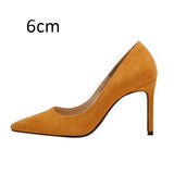 Women Pumps High Heels Shoes Pointed Toe Brand Woman Wedding Shoes Spring Summer Thin Heels Office Lady Dress Shoes Plus Size