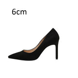 Women Pumps High Heels Shoes Pointed Toe Brand Woman Wedding Shoes Spring Summer Thin Heels Office Lady Dress Shoes Plus Size