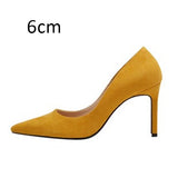 Women Pumps High Heels Shoes Pointed Toe Brand Woman Wedding Shoes Spring Summer Thin Heels Office Lady Dress Shoes Plus Size