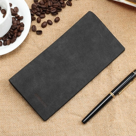 men's wallet Thin slim wallet leather long Male Clutch mens wallets coin hand purse pocket cartera hombre billetera hombre 2020