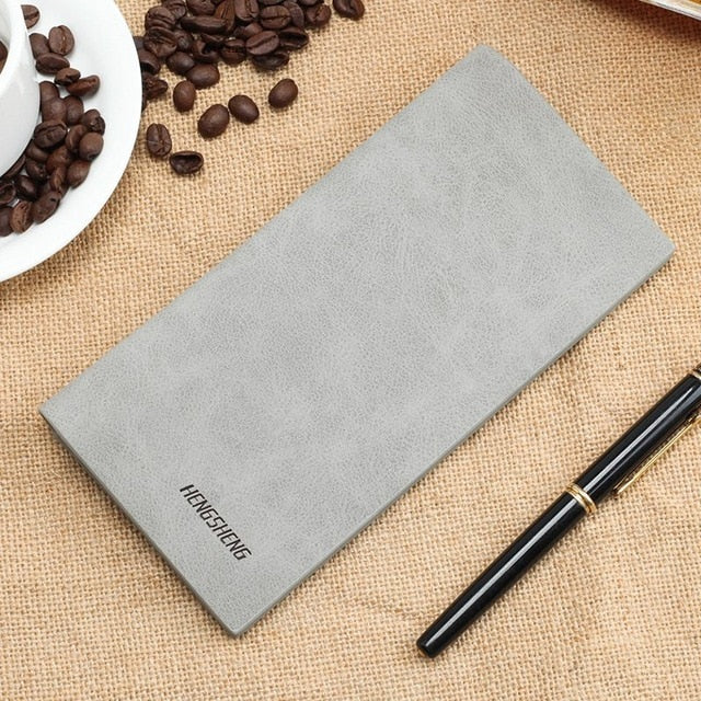 men's wallet Thin slim wallet leather long Male Clutch mens wallets coin hand purse pocket cartera hombre billetera hombre 2020