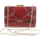 Luxury Brand Design Acrylic Decoration Clutches Women Evening Bags Party Wedding Hand Bag Chain Crossbody Purses Wallet Clutch