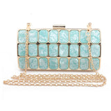 Luxury Brand Design Acrylic Decoration Clutches Women Evening Bags Party Wedding Hand Bag Chain Crossbody Purses Wallet Clutch