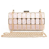 Luxury Brand Design Acrylic Decoration Clutches Women Evening Bags Party Wedding Hand Bag Chain Crossbody Purses Wallet Clutch