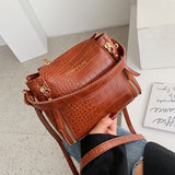 Quality Stone Pattern Leather Crossbody Bags For Women Designer Small Handbags Chain Shoulder Messenger Bag Mini Purses Hand Bag