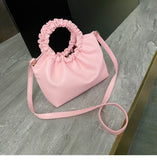 Luxury Leather Small Handbag Soft Evening Clutches Women Hand Dumpling Bag Leather Crossbody Bag Female Totes Bag Hand Purse