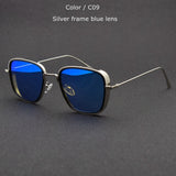 TUZENGYONG 2020 new Steampunk Sunglasses Fashion Men Women Brand Designer Vintage Square Metal Frame Sun Glasses UV400 Eyewear