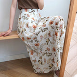 Mozuleva 2020 Spring Summer High Waist Chiffon Women Midi Skirts Casual Floral Print Female Skirt Maxi Beach Tutu Skirt femme