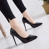 Women Pumps High Heels Shoes Woman Stiletto Pointed Toe Female Sexy Party Shoes Office Lady Wedding Party Plus Size 35-44