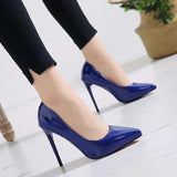 Women Pumps High Heels Shoes Woman Stiletto Pointed Toe Female Sexy Party Shoes Office Lady Wedding Party Plus Size 35-44