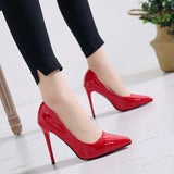 Women Pumps High Heels Shoes Woman Stiletto Pointed Toe Female Sexy Party Shoes Office Lady Wedding Party Plus Size 35-44