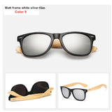 Bamboo Sunglasses Men Women Travel Goggles Sun Glasses Vintage Wooden Leg Eyeglasses Fashion Brand Design Sunglasses Male Female