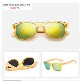 Bamboo Sunglasses Men Women Travel Goggles Sun Glasses Vintage Wooden Leg Eyeglasses Fashion Brand Design Sunglasses Male Female