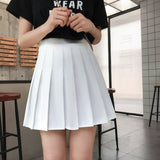 DICLOUD 2019 Pleated Checkerboard Skirts Womens Harajuku High Waisted Skirt Casual Dancing Korean Sweat Short Summer Mini Skirts