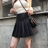 DICLOUD 2019 Pleated Checkerboard Skirts Womens Harajuku High Waisted Skirt Casual Dancing Korean Sweat Short Summer Mini Skirts