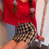 Korean Colored Plaid Skirt Women 2020 Student Chic Short Skirts Fashion Sexy Mini Skirts Spring Summer Female Skirts