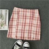 Korean Colored Plaid Skirt Women 2020 Student Chic Short Skirts Fashion Sexy Mini Skirts Spring Summer Female Skirts