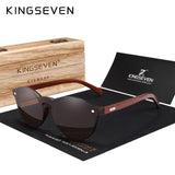 KINGSEVEN DESIGN 2020 Natural Handmade Wood Sunglasses Men Sun Glasses Women Brand Design Original Rosewood Glasses Oculo