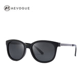 AEVOGUE Polarized Sunglasses Women  Popupar Transparent Frame Cat Eye Sun Glasses Vintage Oculos Ladies UV400 AE0654