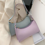 Solid Color PU Leather Shoulder Bags For Women 2020 Fashion Sling Handbags and  purse Small Travel Hand Bag Lady Crossbody Bag