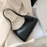 Solid Color PU Leather Shoulder Bags For Women 2020 Fashion Sling Handbags and  purse Small Travel Hand Bag Lady Crossbody Bag