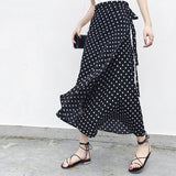 2020 Bohemian High Waist Floral Print Summer Skirts Womens Boho Asymmetrical Chiffon Skirt Maxi Long Skirts For Women