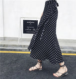 2020 Bohemian High Waist Floral Print Summer Skirts Womens Boho Asymmetrical Chiffon Skirt Maxi Long Skirts For Women