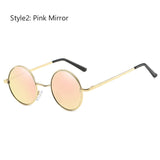 Retro Classic Vintage Round Polarized Sunglasses Men Brand Designer Sun Glasses Women Metal Frame Black lens Eyewear Driving