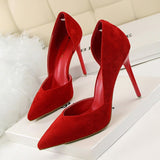 2020 Spring Summer Women Pumps Shallow Hollow High Heels With 10cm Women Shoes  Party Wedding Stiletto 3168-6