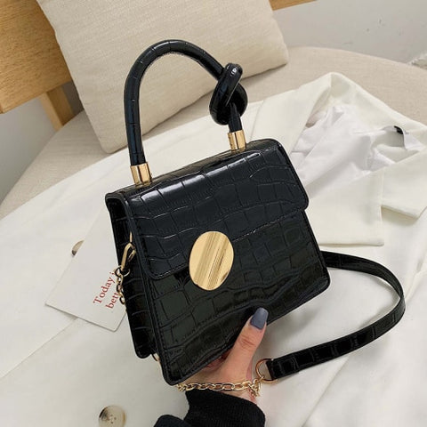 Quality Stone Pattern Leather Crossbody Bags For Women Designer Small Handbags Chain Shoulder Simple Bag Mini Purses Hand Bag