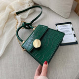 Quality Stone Pattern Leather Crossbody Bags For Women Designer Small Handbags Chain Shoulder Simple Bag Mini Purses Hand Bag