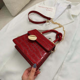 Quality Stone Pattern Leather Crossbody Bags For Women Designer Small Handbags Chain Shoulder Simple Bag Mini Purses Hand Bag