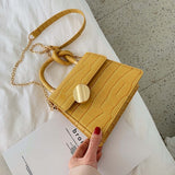 Quality Stone Pattern Leather Crossbody Bags For Women Designer Small Handbags Chain Shoulder Simple Bag Mini Purses Hand Bag